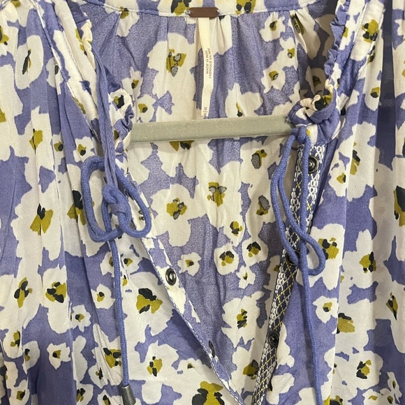 Free People Revolve Love Letter Boho Oversized Tunic Top Mini Dress Size Medium - Picture 5 of 5